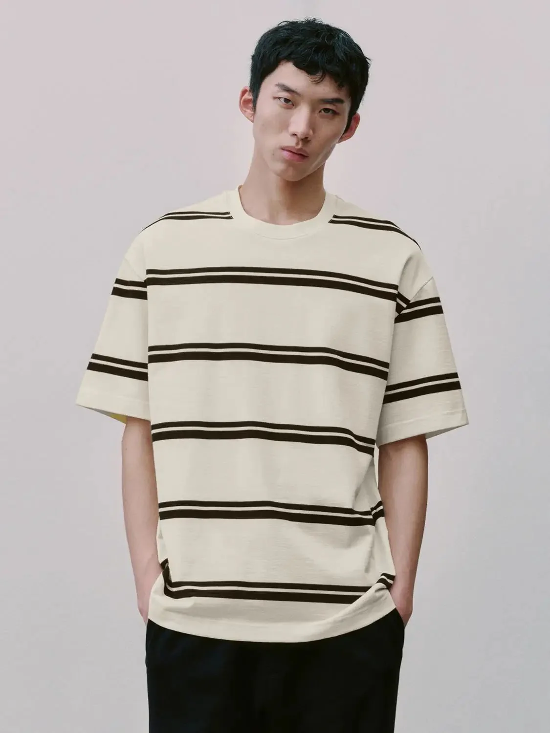 6279-cotton-blend-striped-crew-neck-t-shirt-25.webp Cotton Blend Striped Crew Neck T Shirt