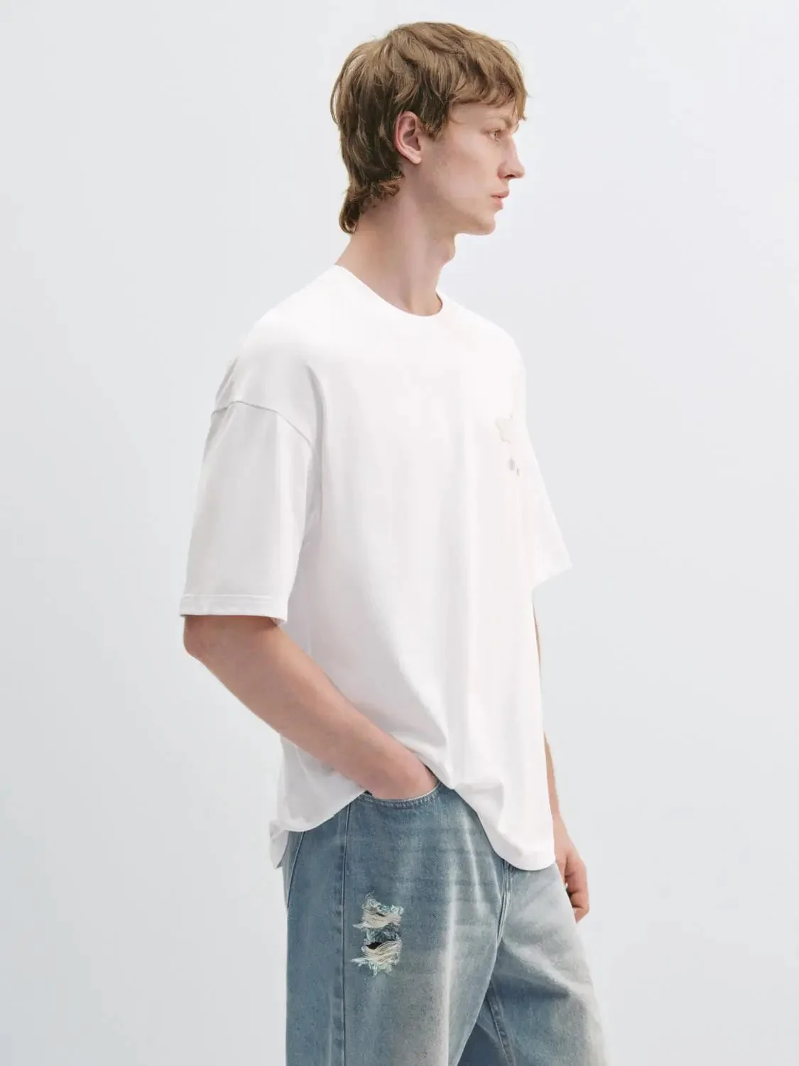 Cotton Patch Embroidered Short Sleeve T Shirts