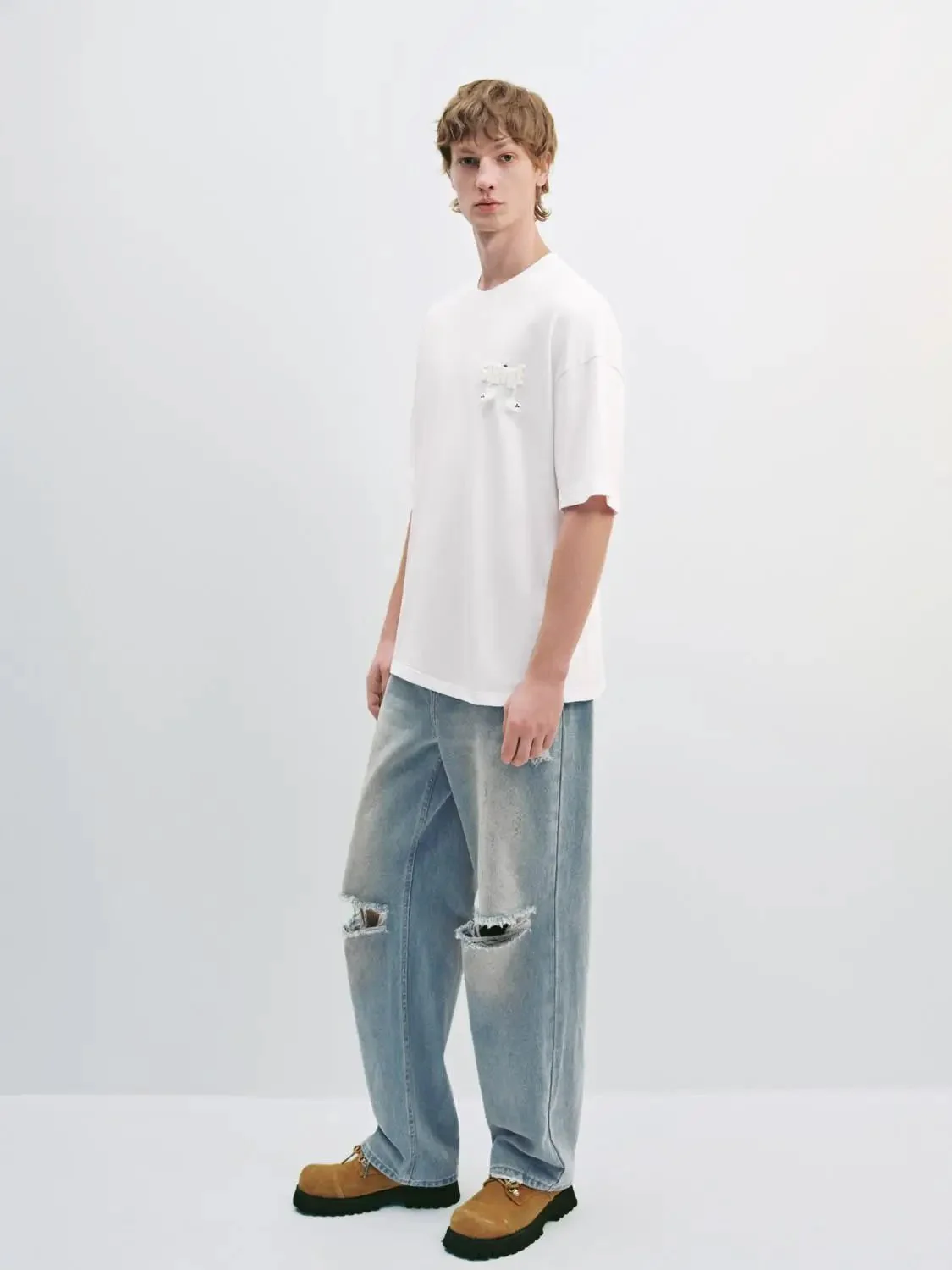 Cotton Patch Embroidered Short Sleeve T Shirts