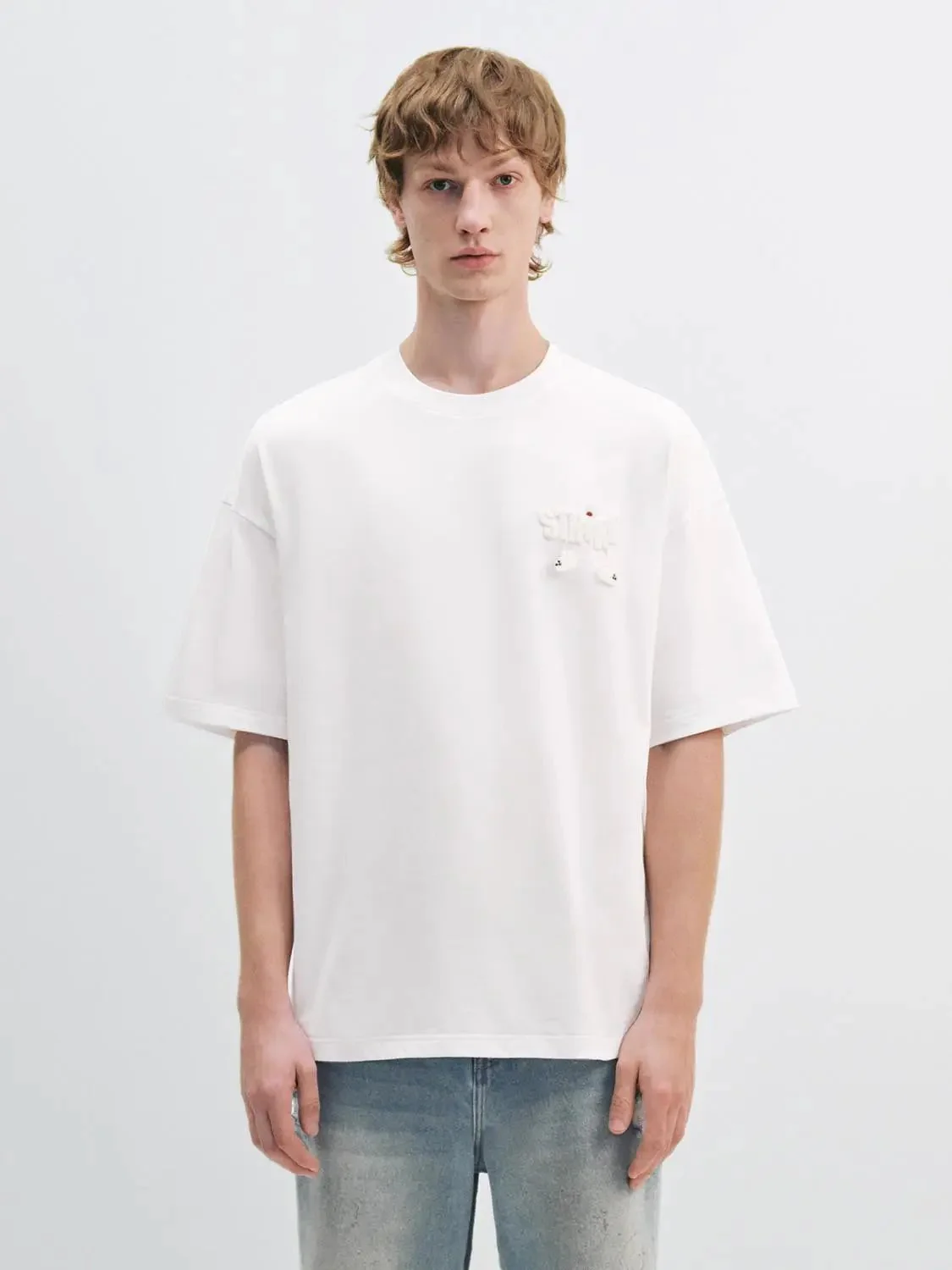 Cotton Patch Embroidered Short Sleeve T Shirts