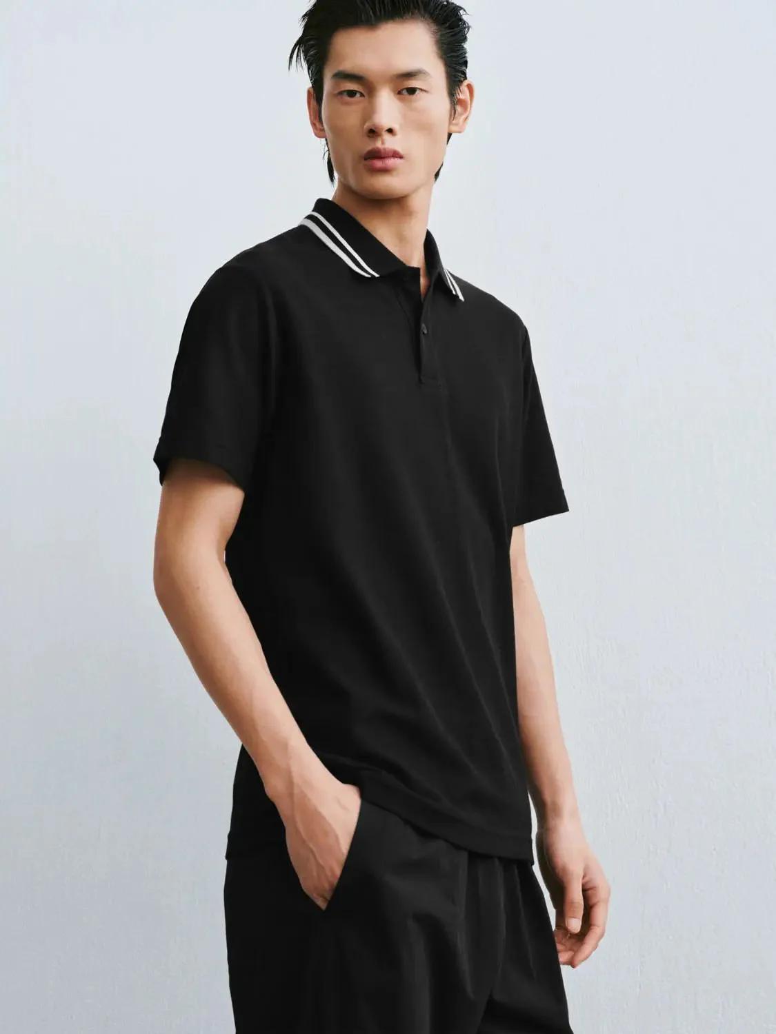6306-cotton-polyester-blend-with-striped-collar-design-polo-10.webp Cotton Polyester Blend With Striped Collar Design Polo