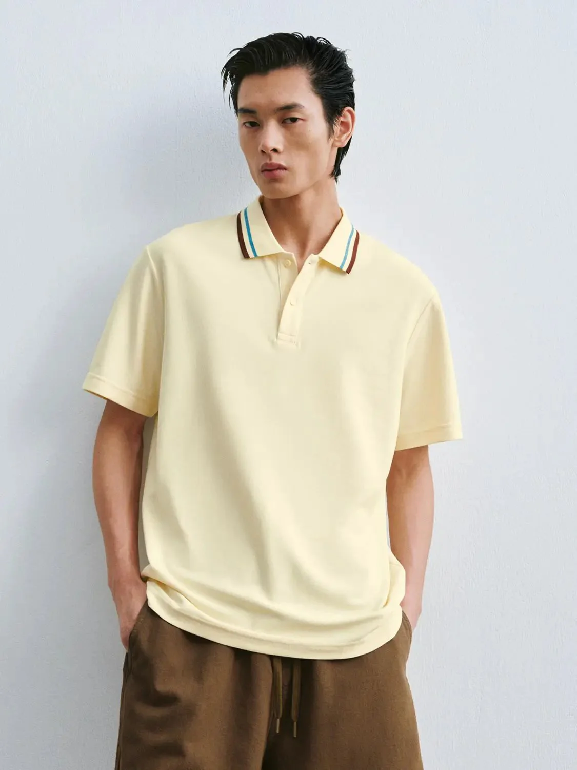 6306-cotton-polyester-blend-with-striped-collar-design-polo-25.webp Cotton Polyester Blend With Striped Collar Design Polo