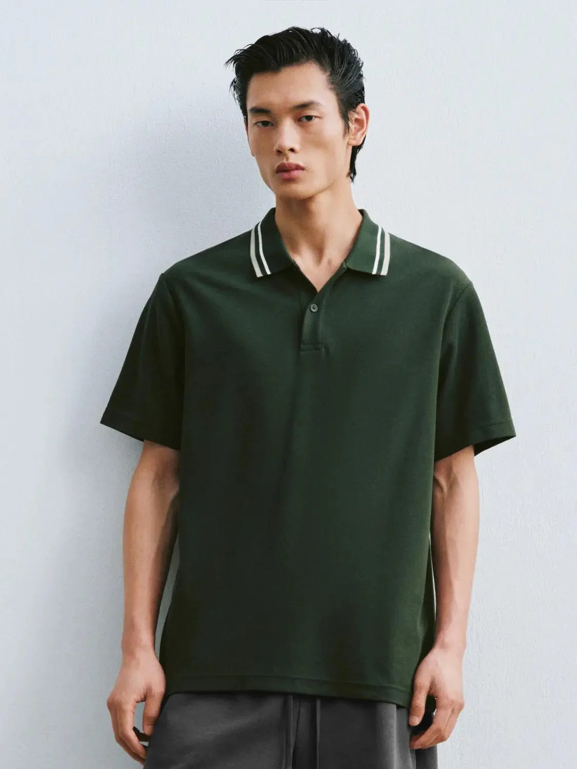 6306-cotton-polyester-blend-with-striped-collar-design-polo-27.webp Cotton Polyester Blend With Striped Collar Design Polo