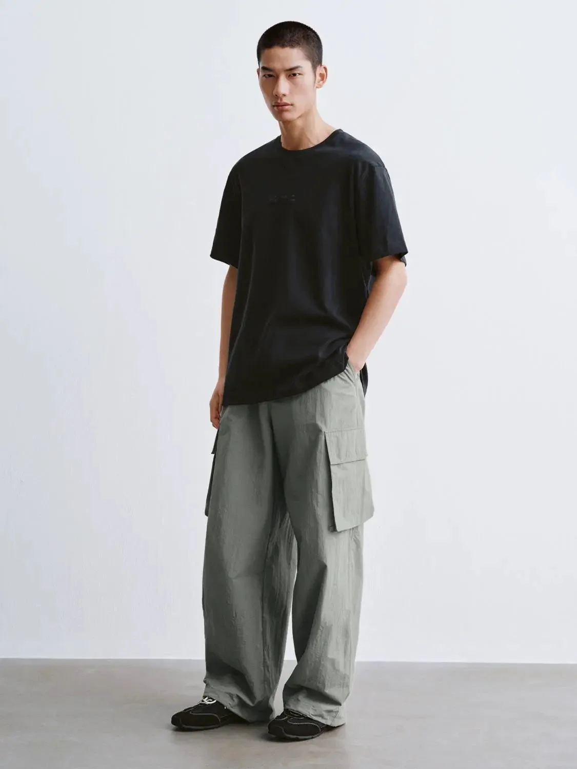 Cotton Jersey Minimal Embossed Logo Crew Neck T-Shirts