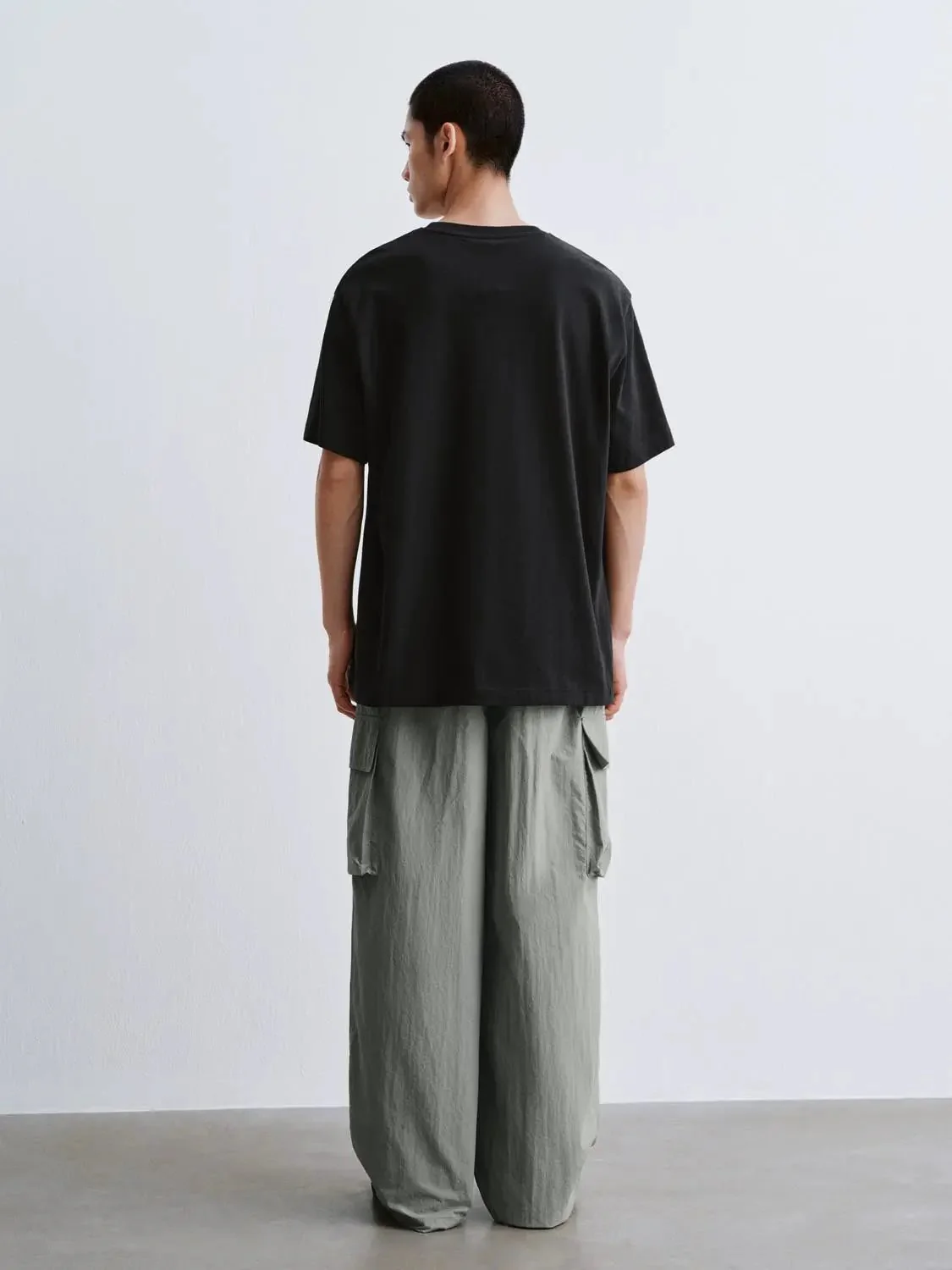 Cotton Jersey Minimal Embossed Logo Crew Neck T-Shirts