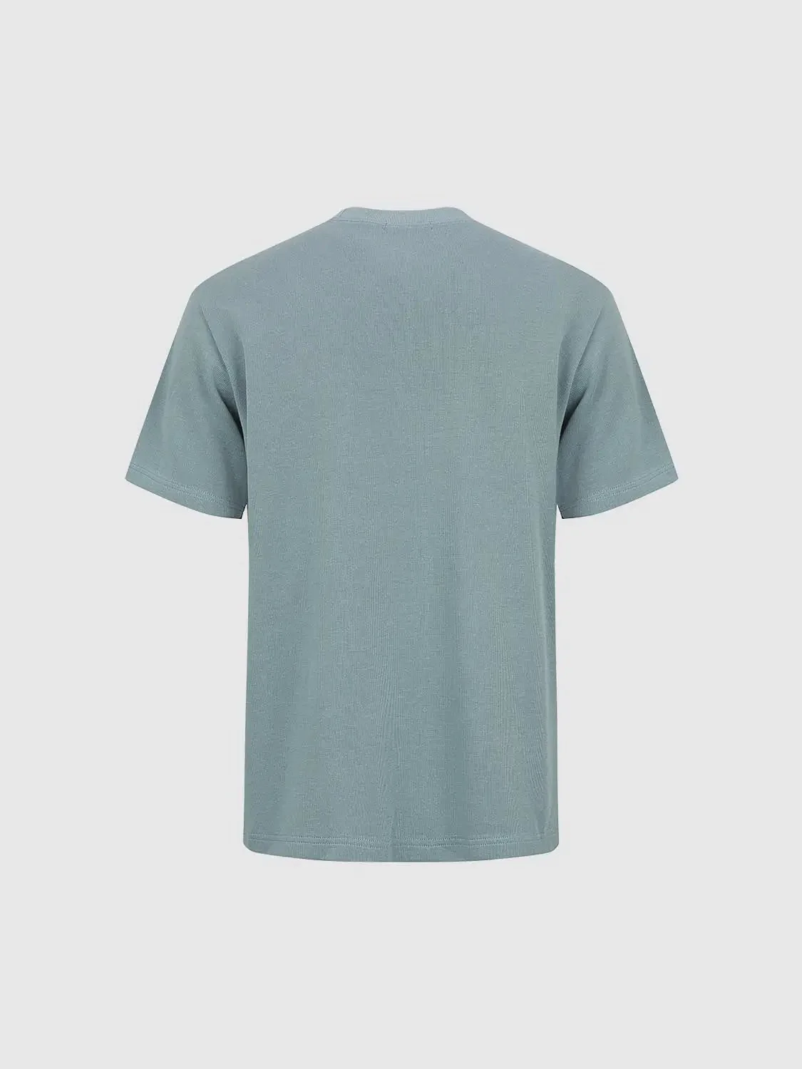 Cotton Blend Crew Neck Short Sleeve T Shirt