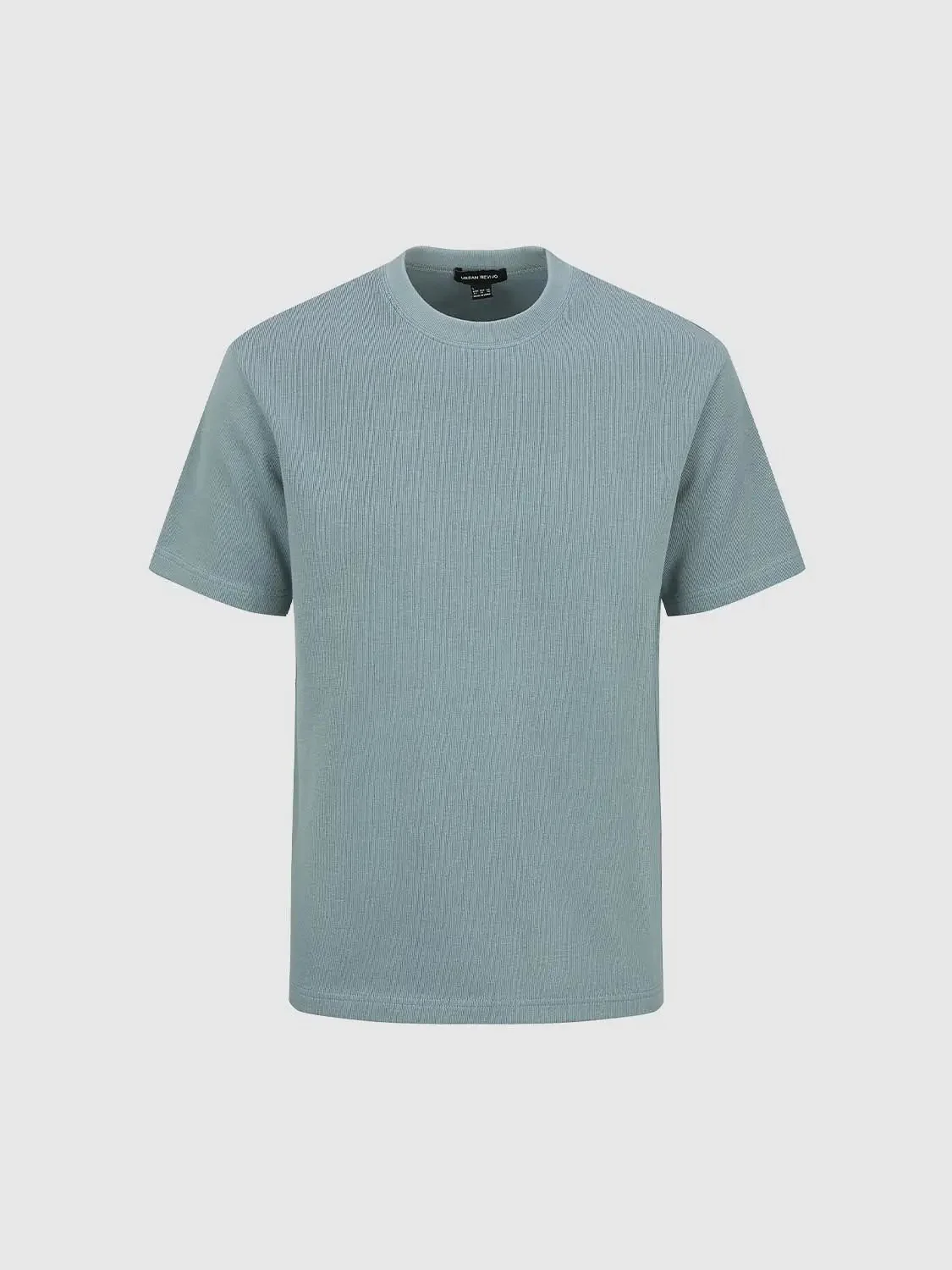 Cotton Blend Crew Neck Short Sleeve T Shirt