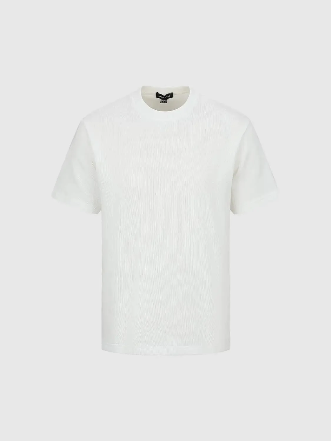 Cotton Blend Crew Neck Short Sleeve T Shirt