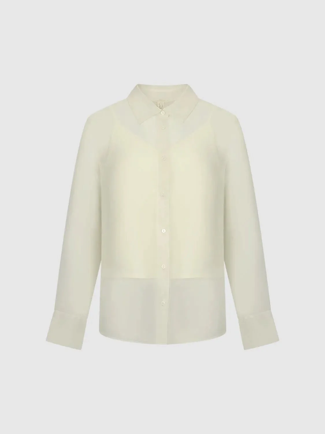 642-ivory-silk-sheer-draped-loose-fit-shirts-7.webp Ivory Silk Sheer Draped Loose Fit Shirts