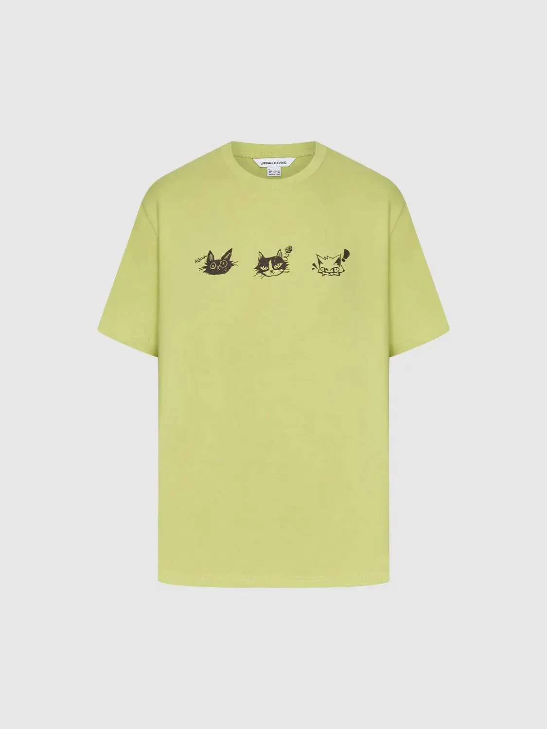 6467-cotton-cat-face-print-summer-t-shirt-7.webp Cotton Cat Face Print Summer T Shirt