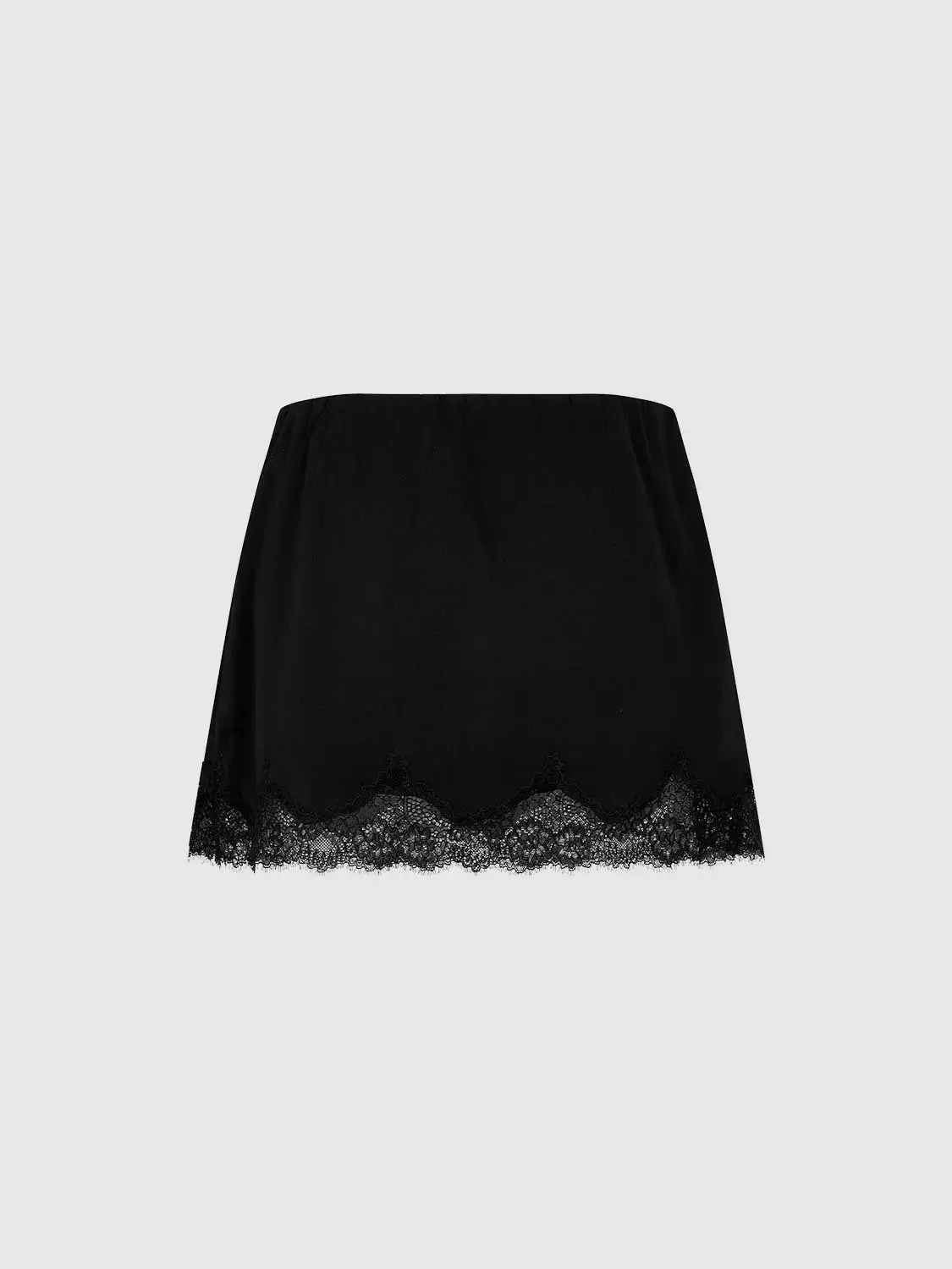 657-ivory-silk-satin-lace-trim-pleated-mini-skirts-5.webp Ivory Silk Satin Lace Trim Pleated Mini Skirts
