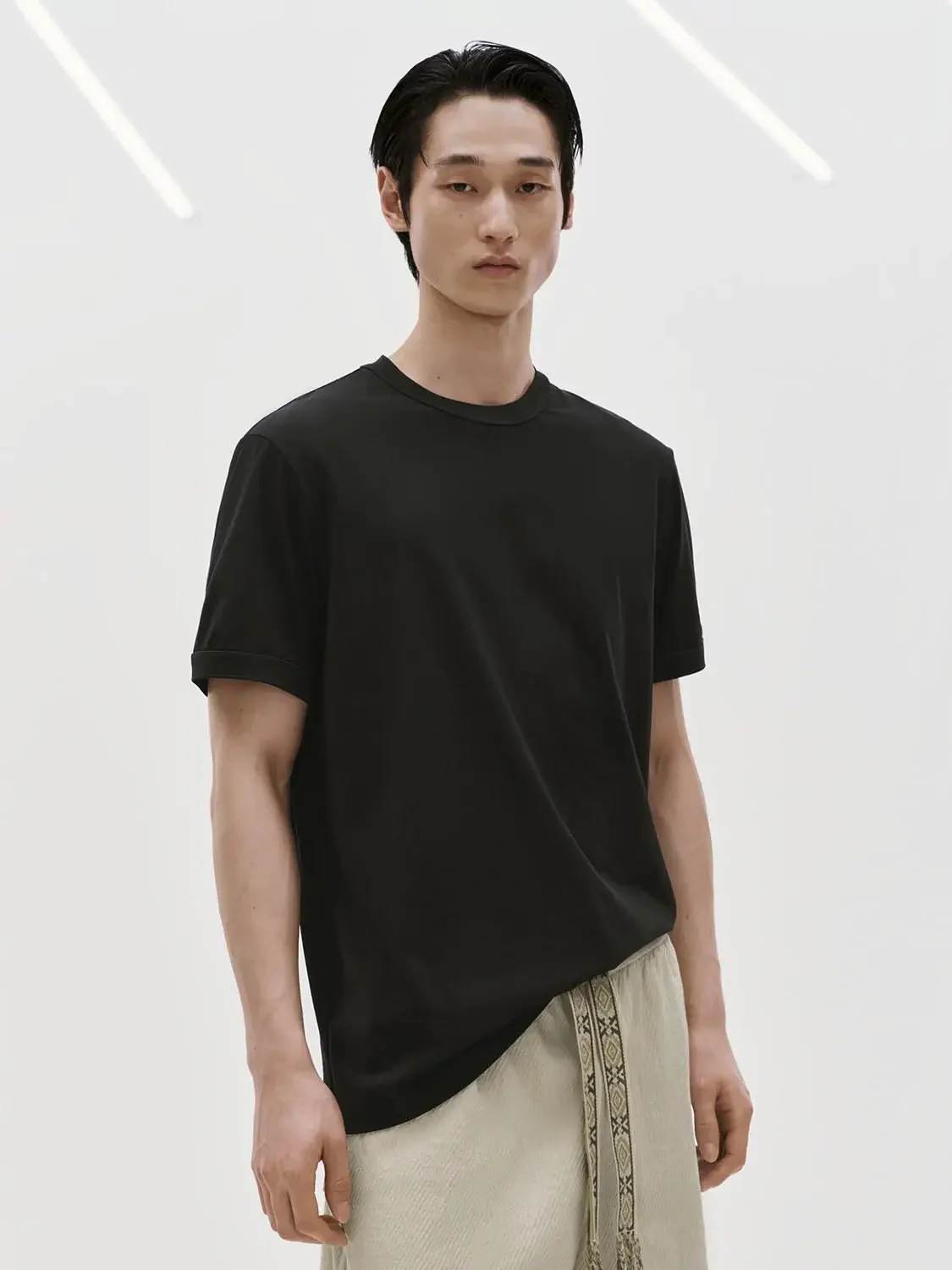 Neck Loose-Fit T-Shirts