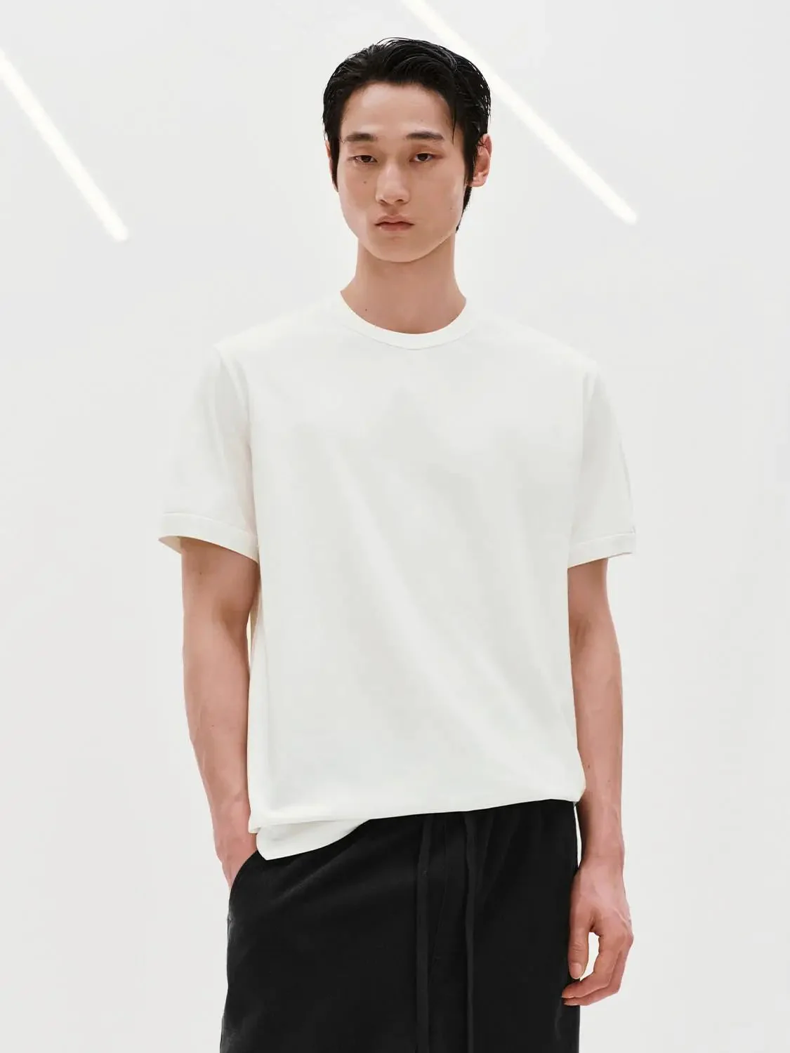 Neck Loose-Fit T-Shirts
