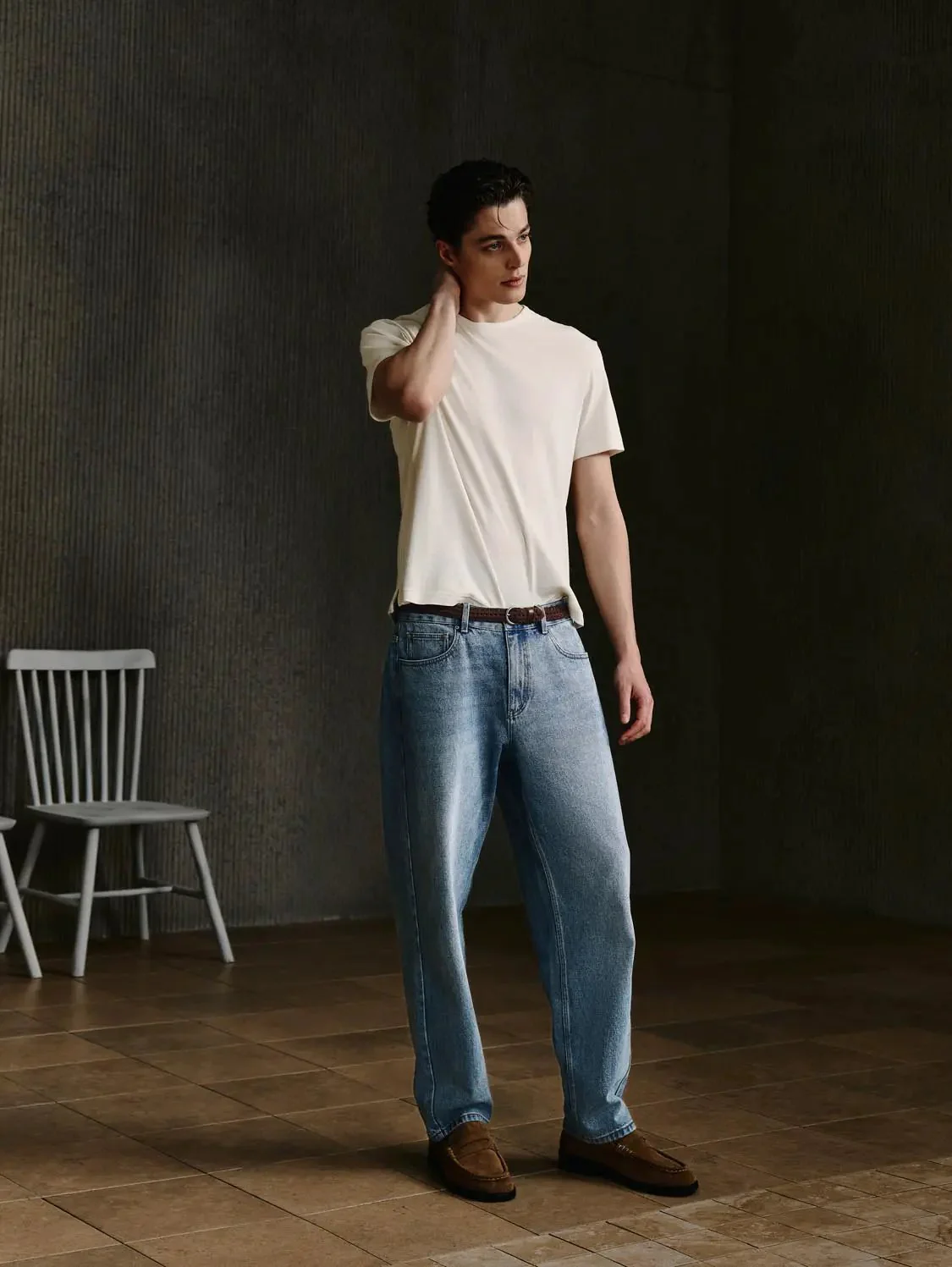 6674-cotton-linen-blend-thin-stretch-plain-t-shirts-4.webp Cotton Linen Blend Thin Stretch Plain T-Shirts