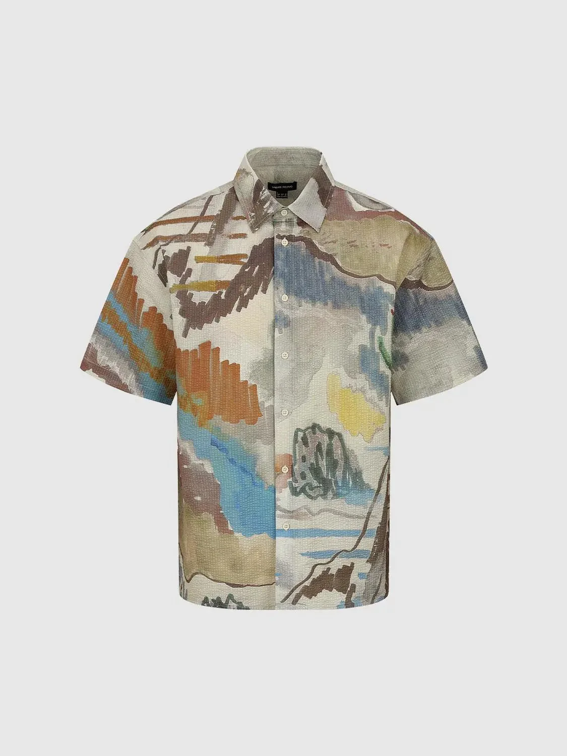 6681-abstract-landscape-print-short-sleeve-shirts-1.webp Abstract Landscape Print Short Sleeve Shirts