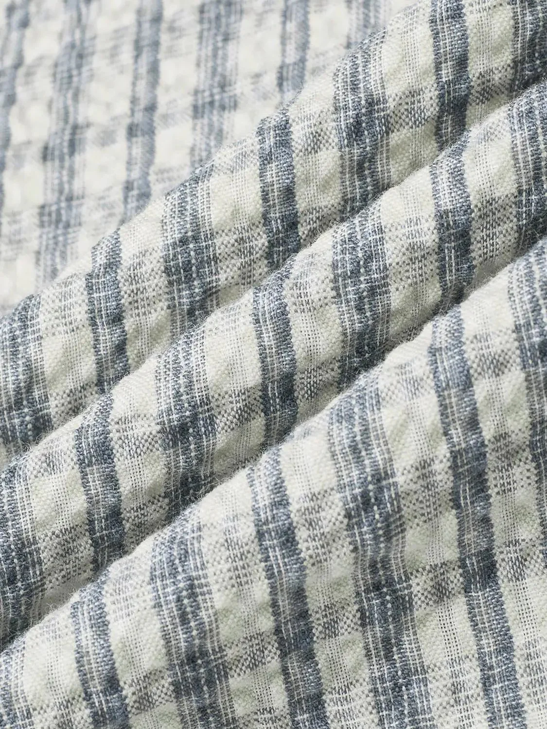 6686-checkered-polyester-cotton-blend-short-sleeve-shirts-8.webp Checkered Polyester Cotton Blend Short Sleeve Shirts
