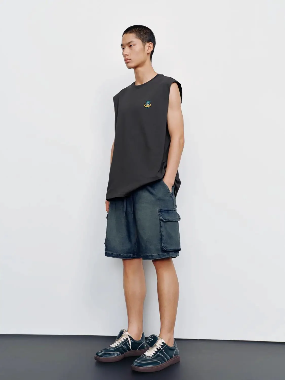 Cat Embroidered Graphic Tank Tops