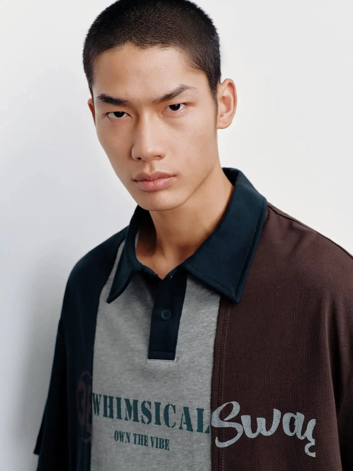 6753-cotton-color-blocked-striped-graphic-polo-shirts-3.webp Cotton Color-blocked Striped Graphic Polo Shirts