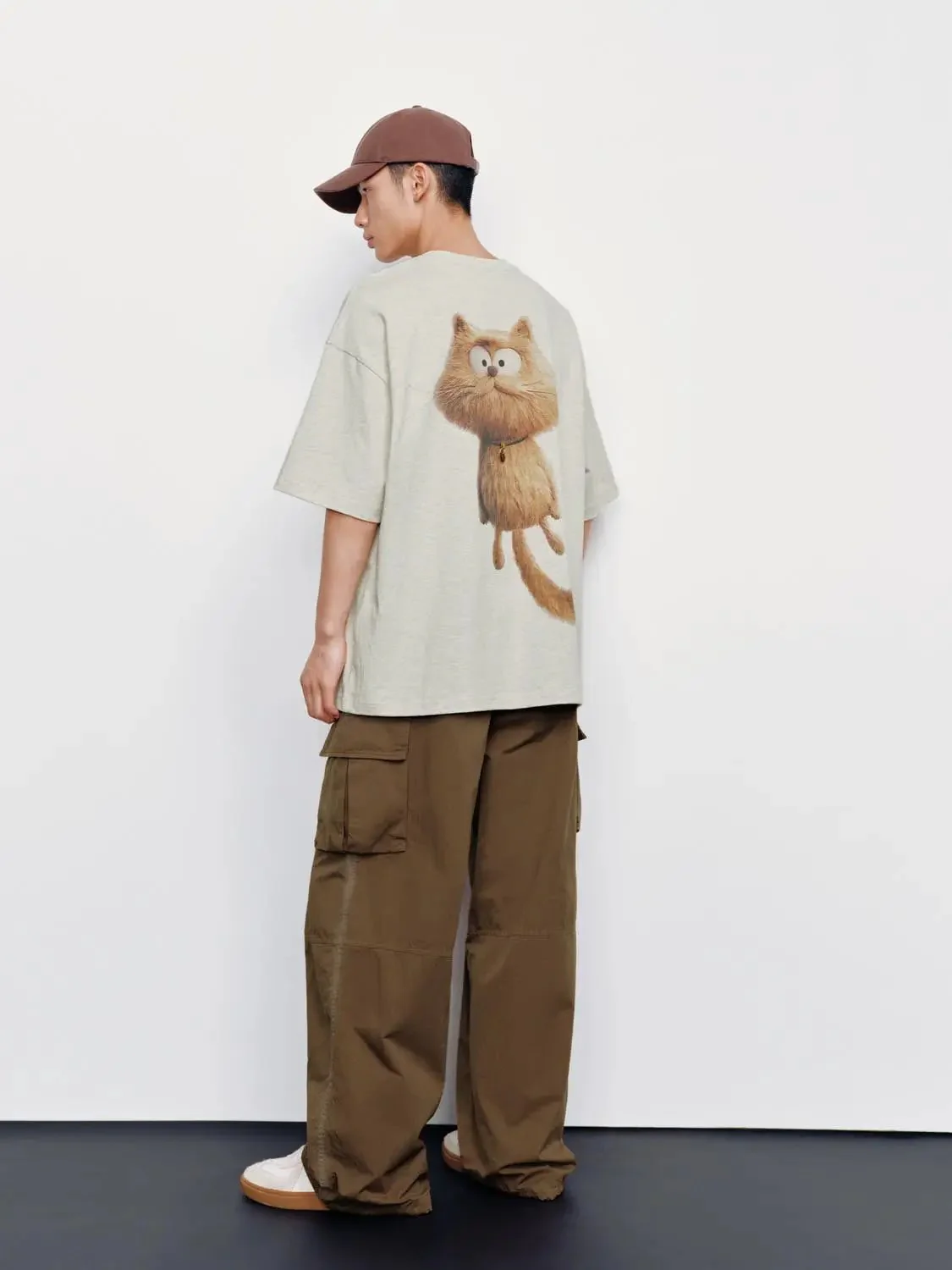 6771-cotton-crew-neck-tee-with-small-fish-skeleton-print-t-shirts-6.webp Cotton Crew Neck Tee With Small Fish Skeleton Print T-Shirts