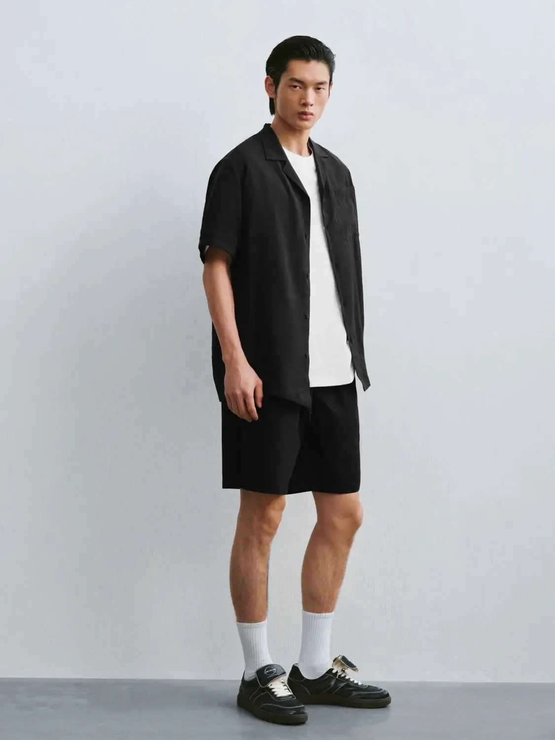 6789-olive-linen-button-front-short-sleeve-shirts-13.webp Olive Linen Button Front Short Sleeve Shirts