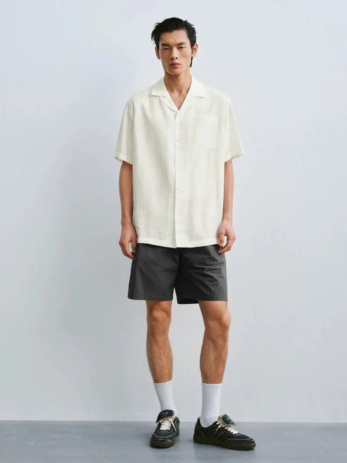 6789-olive-linen-button-front-short-sleeve-shirts-20.webp Olive Linen Button Front Short Sleeve Shirts