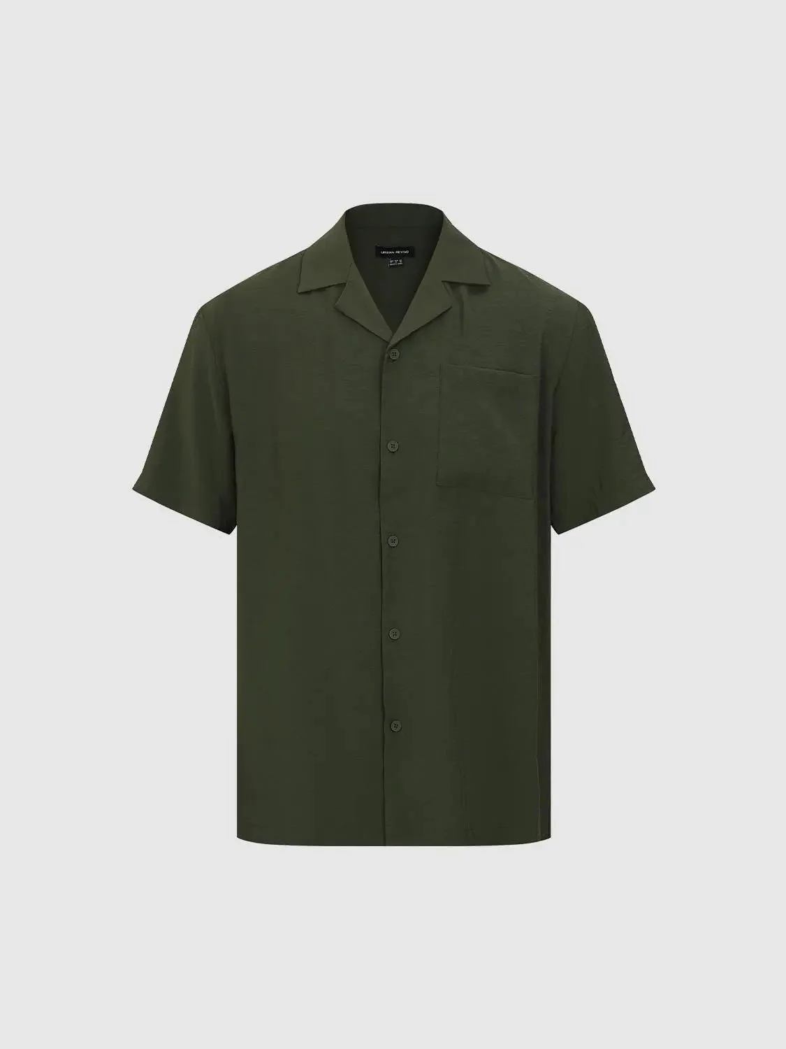 6789-olive-linen-button-front-short-sleeve-shirts-7.webp Olive Linen Button Front Short Sleeve Shirts
