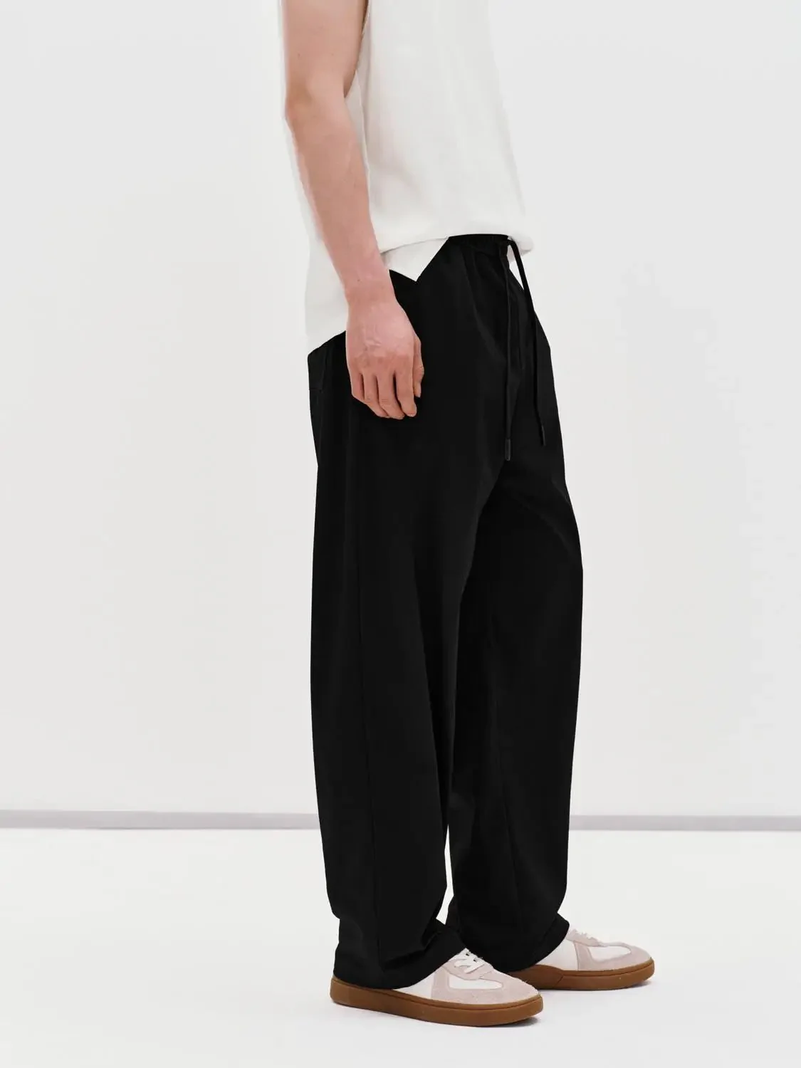 6837-drawstring-pull-on-straight-leg-pants-with-slight-stretch-3.webp Drawstring Pull On Straight Leg Pants With Slight Stretch