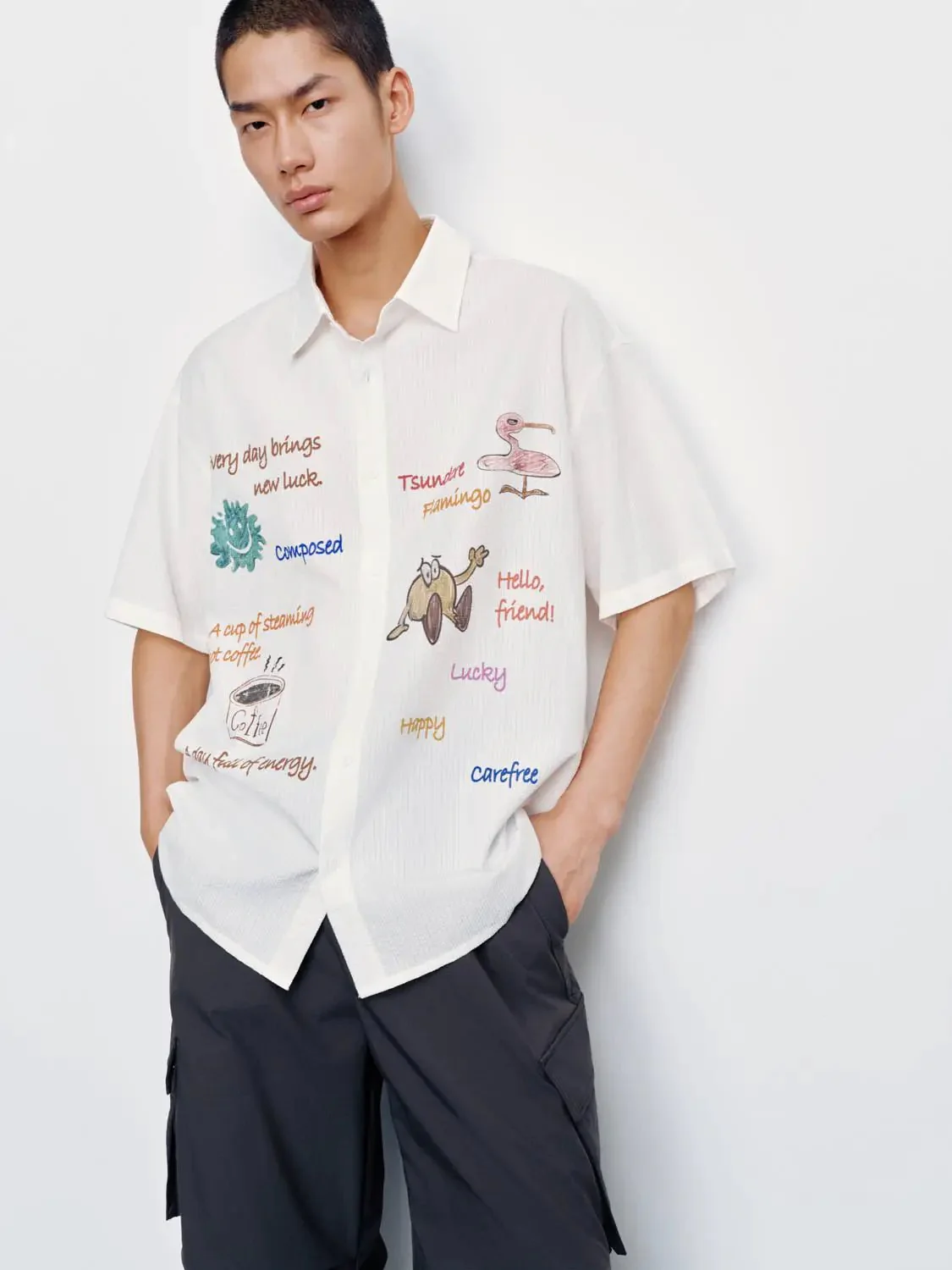 6876-printed-short-sleeve-shirts-lightweight-casual-tops-for-men-2.webp Printed Short Sleeve Shirts Lightweight Casual Tops For Men