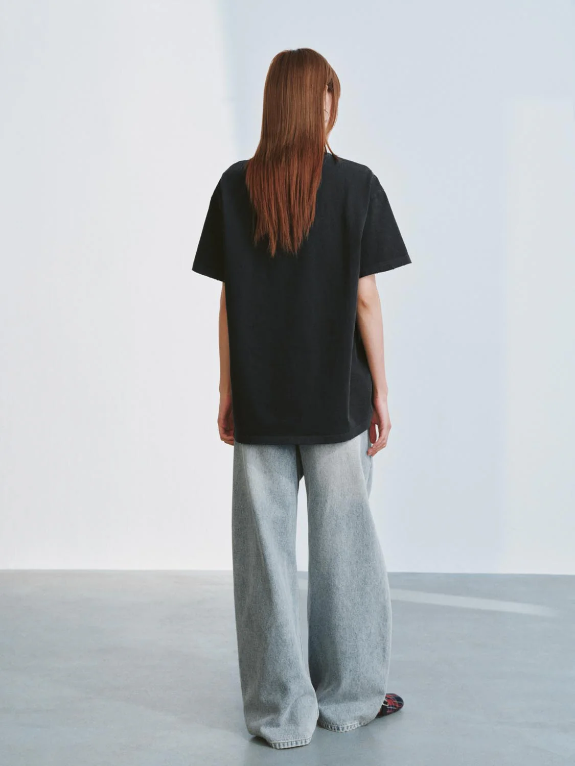 Washed Barrel Leg Jeans