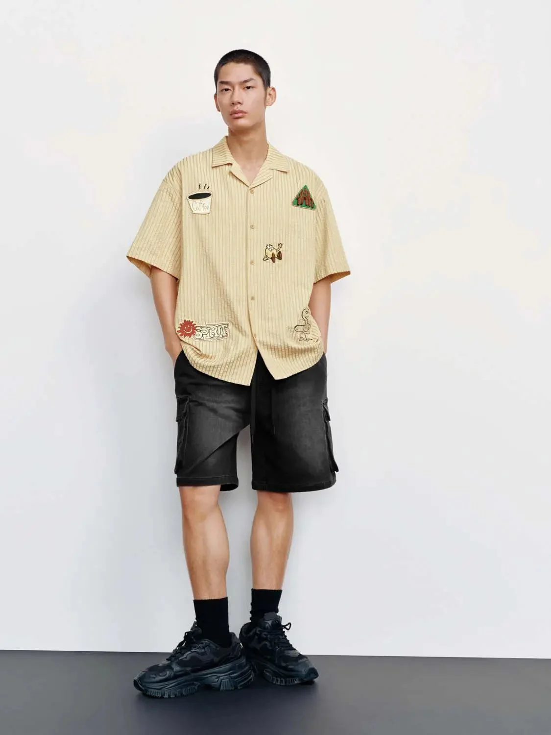 6924-embroidered-striped-short-sleeve-shirts-12.webp Embroidered Striped Short Sleeve Shirts