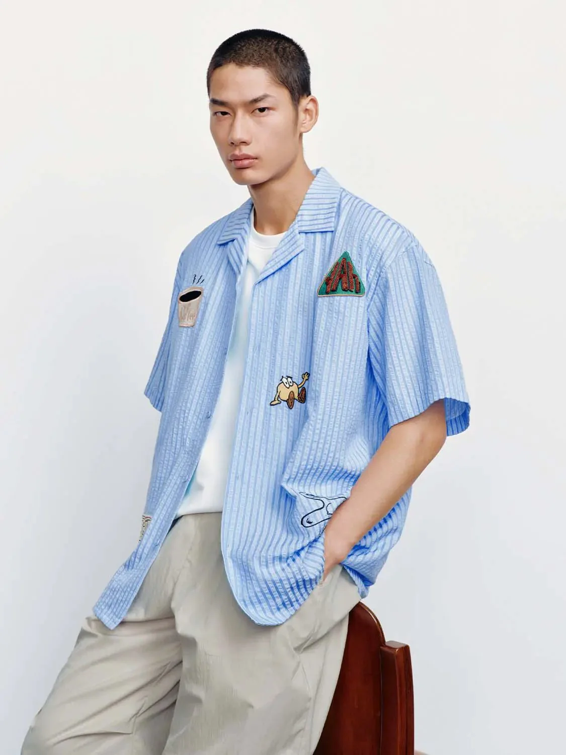 6924-embroidered-striped-short-sleeve-shirts-17.webp Embroidered Striped Short Sleeve Shirts