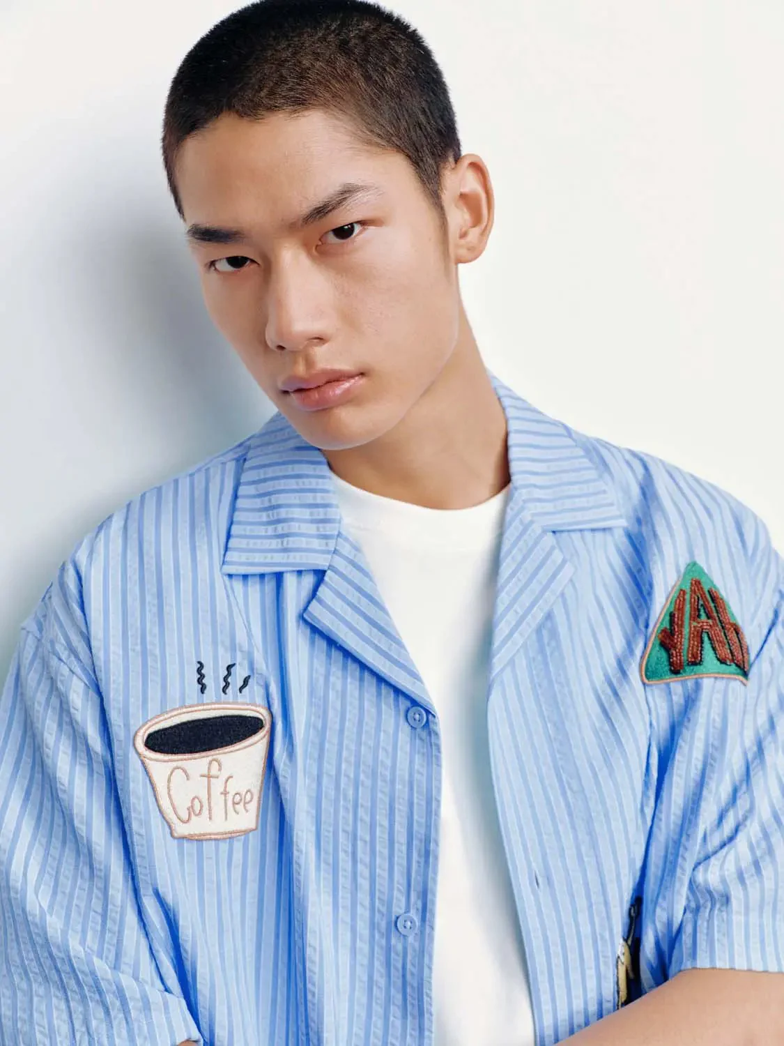 6924-embroidered-striped-short-sleeve-shirts-3.webp Embroidered Striped Short Sleeve Shirts