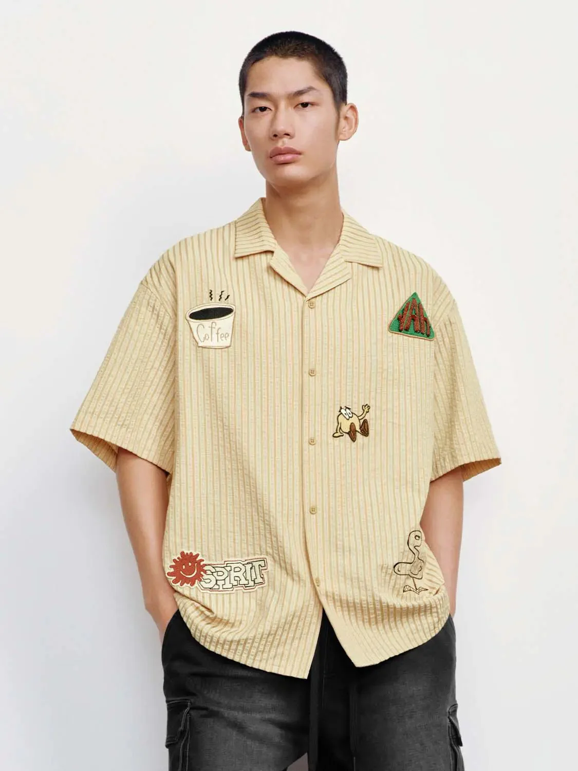 6924-embroidered-striped-short-sleeve-shirts-9.webp Embroidered Striped Short Sleeve Shirts