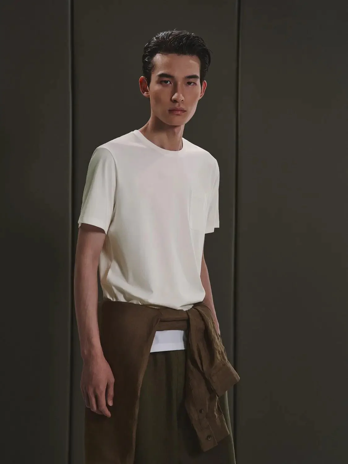 6997-cotton-blend-patch-pocket-crew-neck-t-shirts-2.webp Cotton Blend Patch Pocket Crew Neck T Shirts