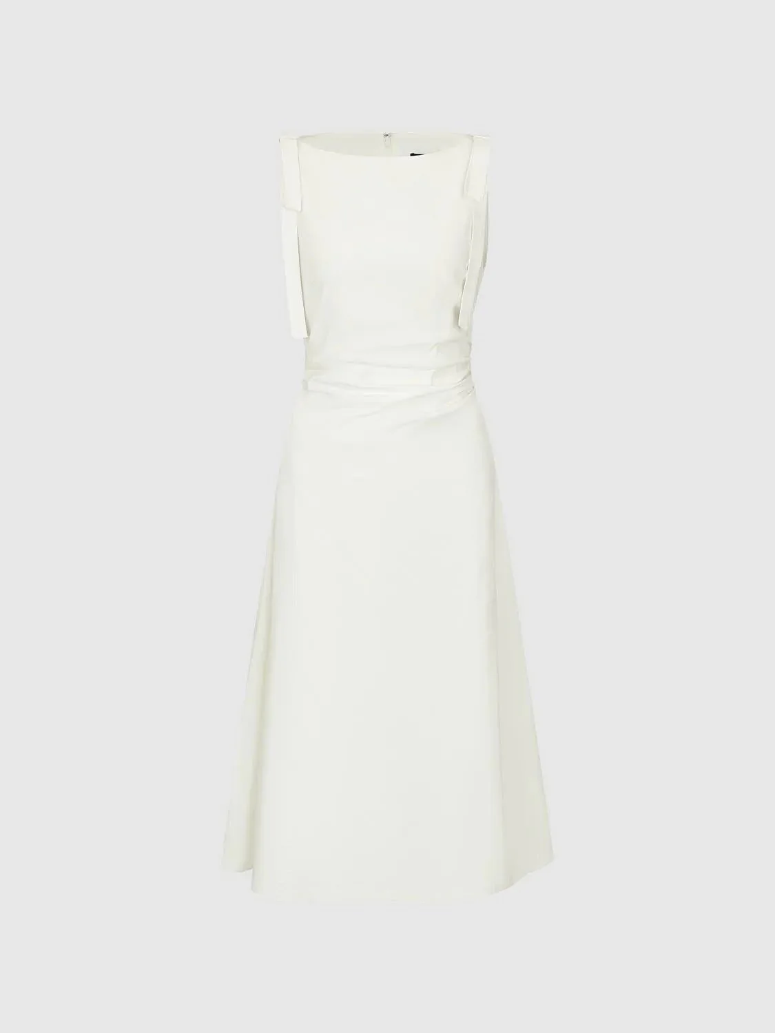 70-viscose-blend-sleeveless-nipped-waist-a-line-midi-dresses-7.webp Viscose Blend Sleeveless Nipped Waist A Line Midi Dresses