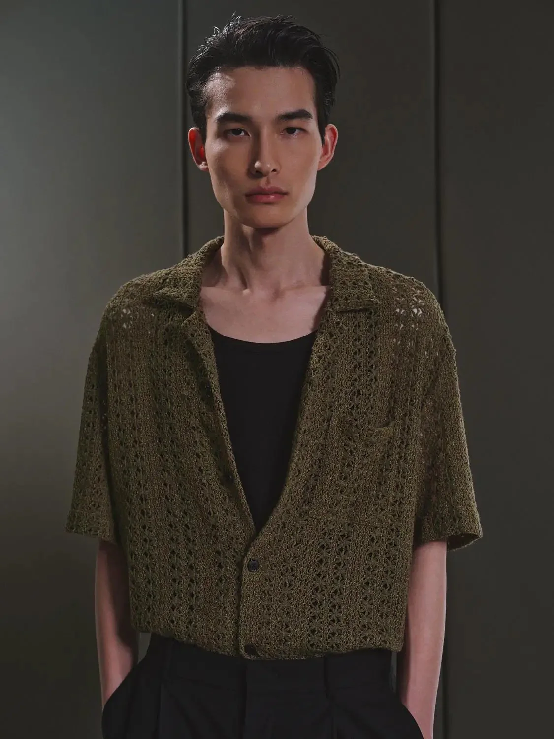 7004-short-sleeve-collared-open-knitted-shirts-2.webp Short Sleeve Collared Open Knitted Shirts