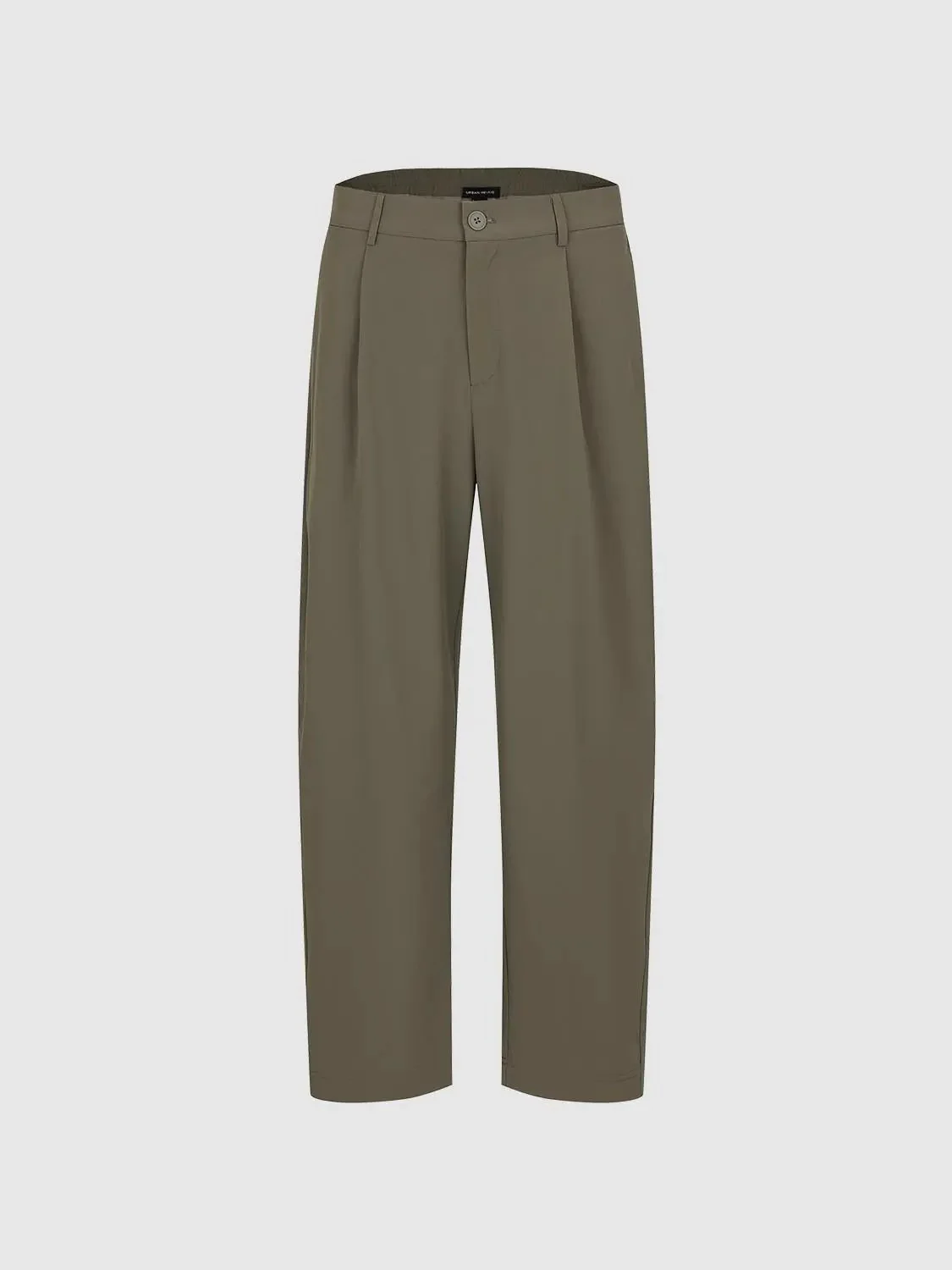 Pleat Detail Barrel Leg Pants