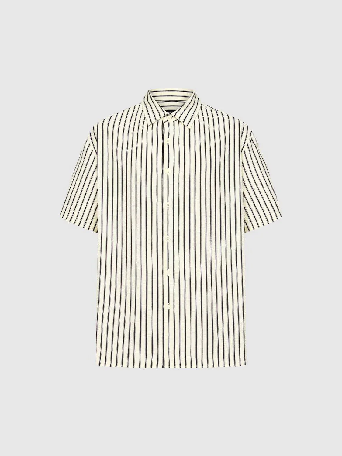 Contrast Striped Short Sleeve Shirts