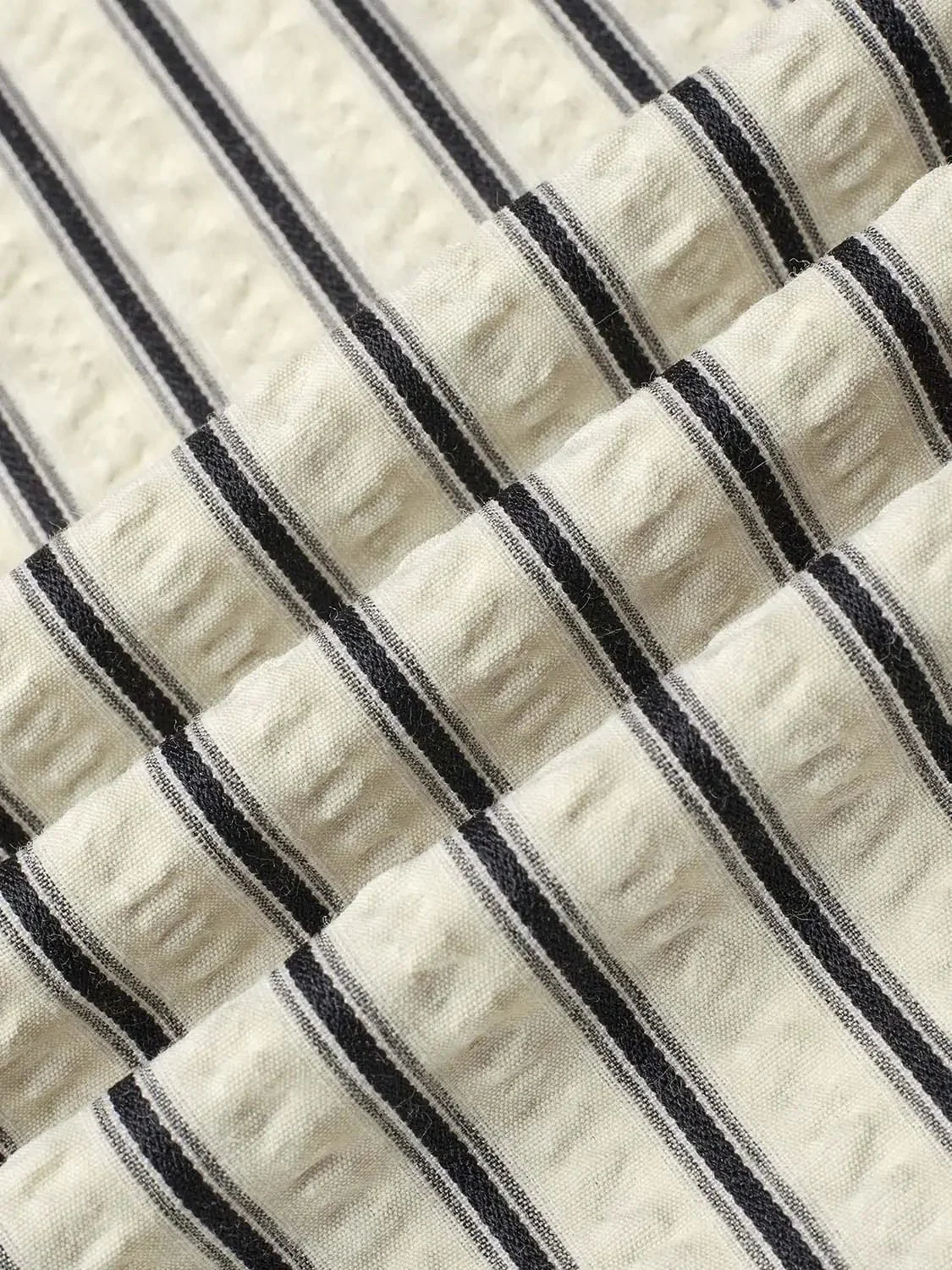 Contrast Striped Short Sleeve Shirts