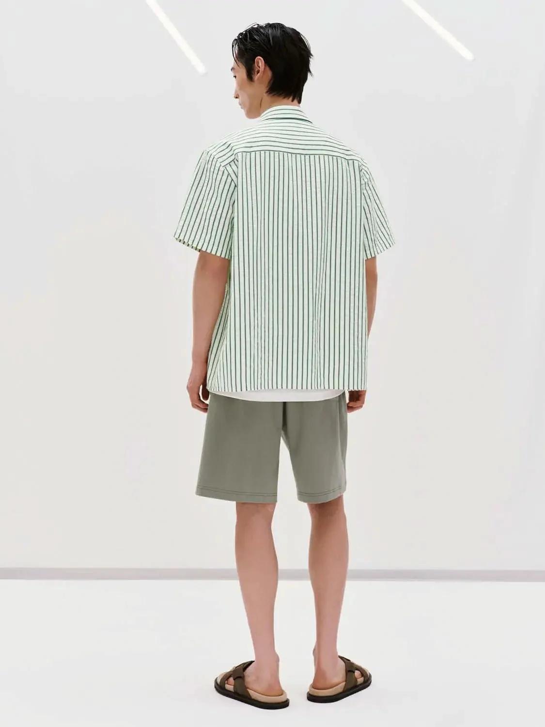 Contrast Striped Short Sleeve Shirts