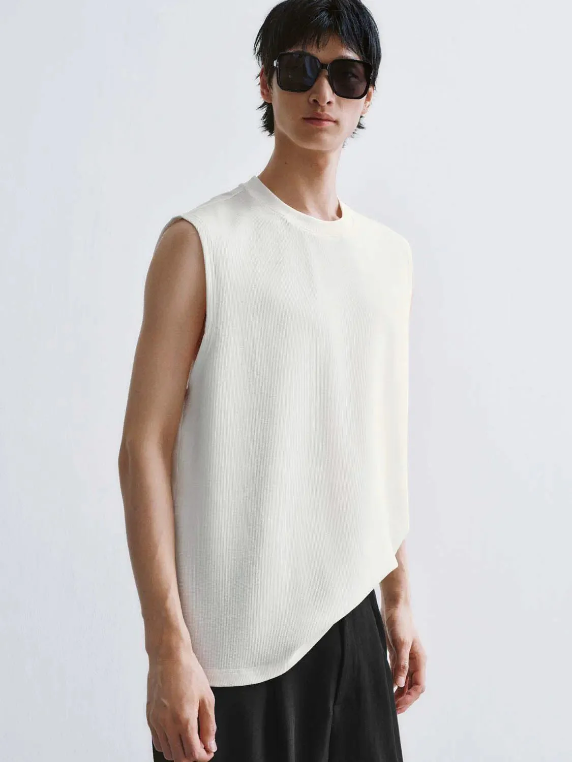 7093-cotton-blend-rib-knit-crew-neck-tank-top-10.webp Cotton Blend Rib Knit Crew Neck Tank Top