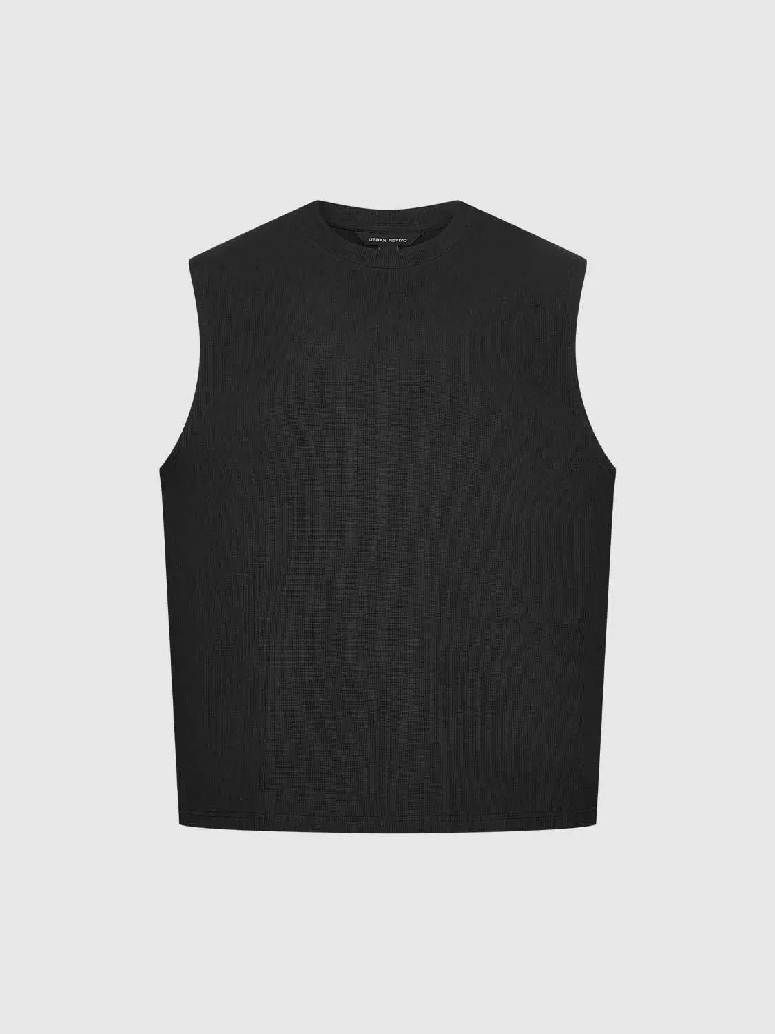 7093-cotton-blend-rib-knit-crew-neck-tank-top-7.webp Cotton Blend Rib Knit Crew Neck Tank Top