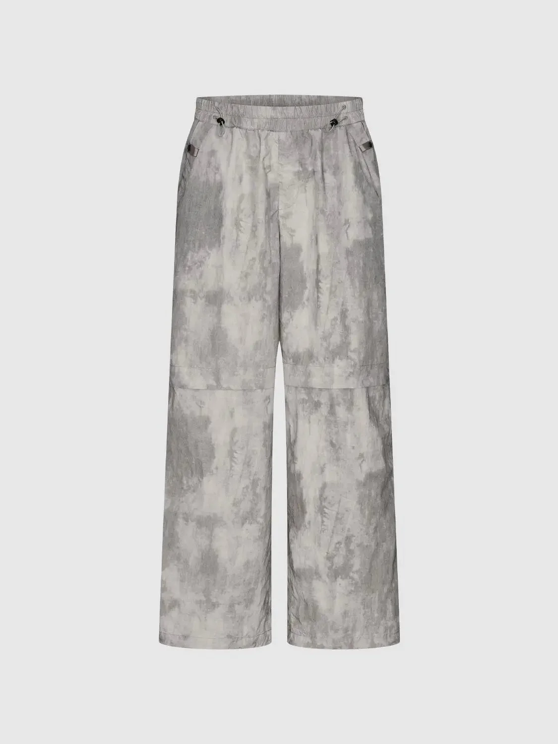 Printed Drawstring Wide Leg Pants