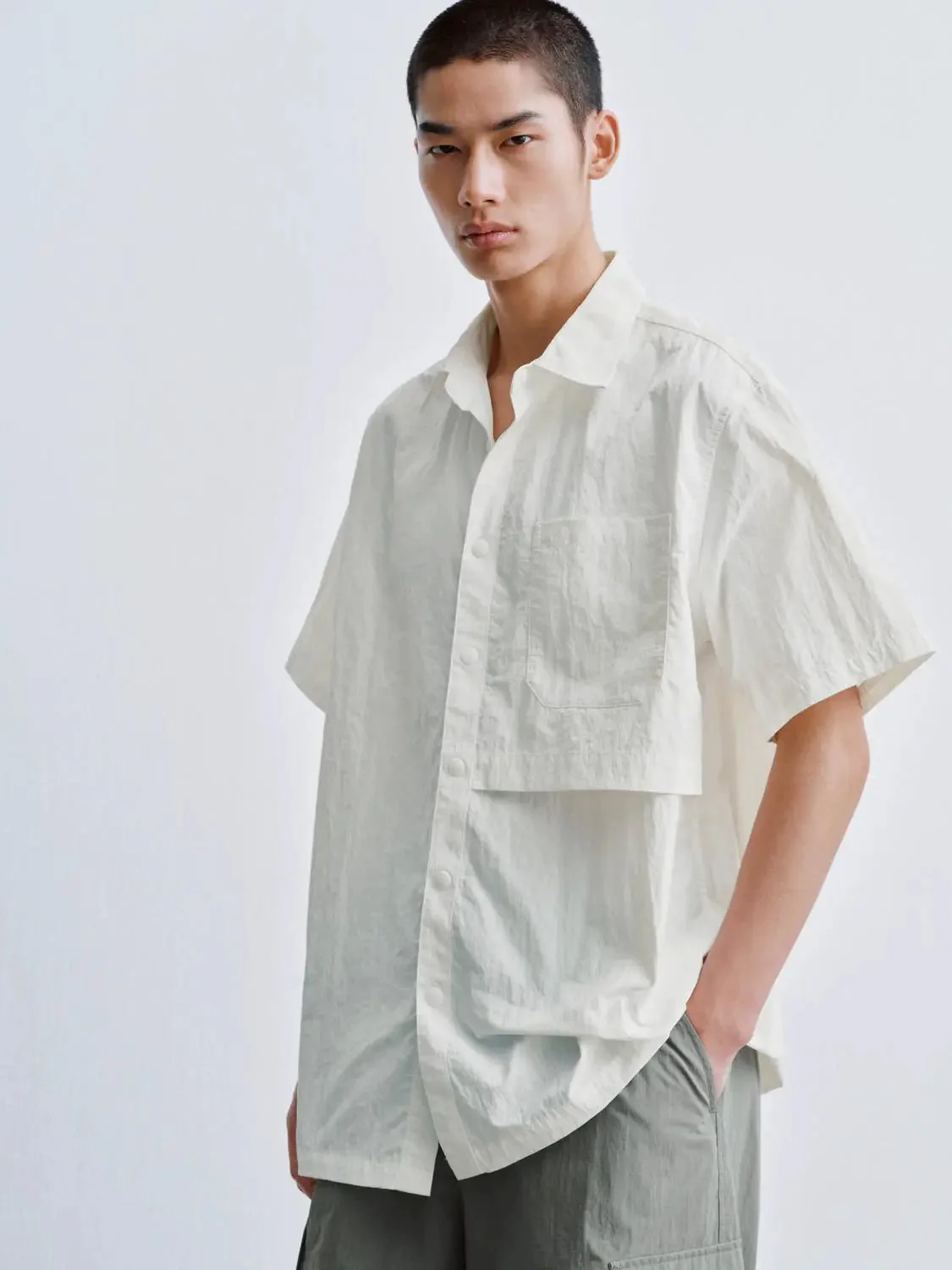 Patch Pocket Short Sleeve Shirts