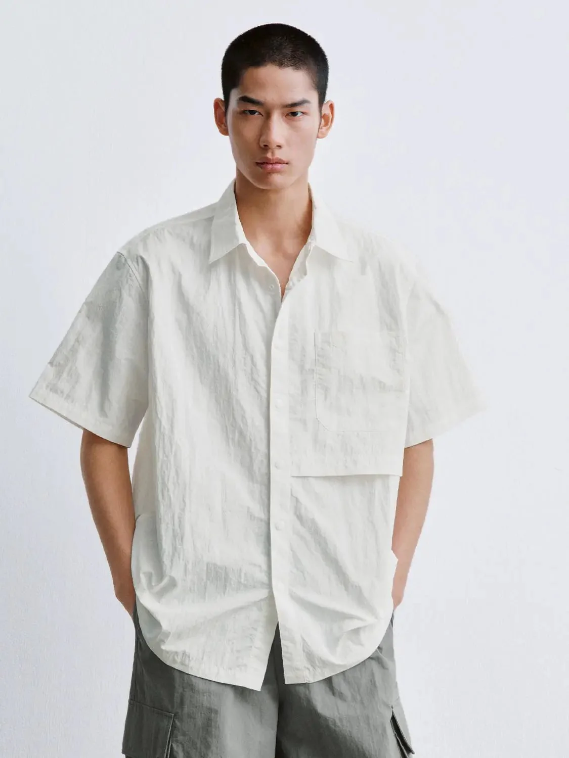 Patch Pocket Short Sleeve Shirts