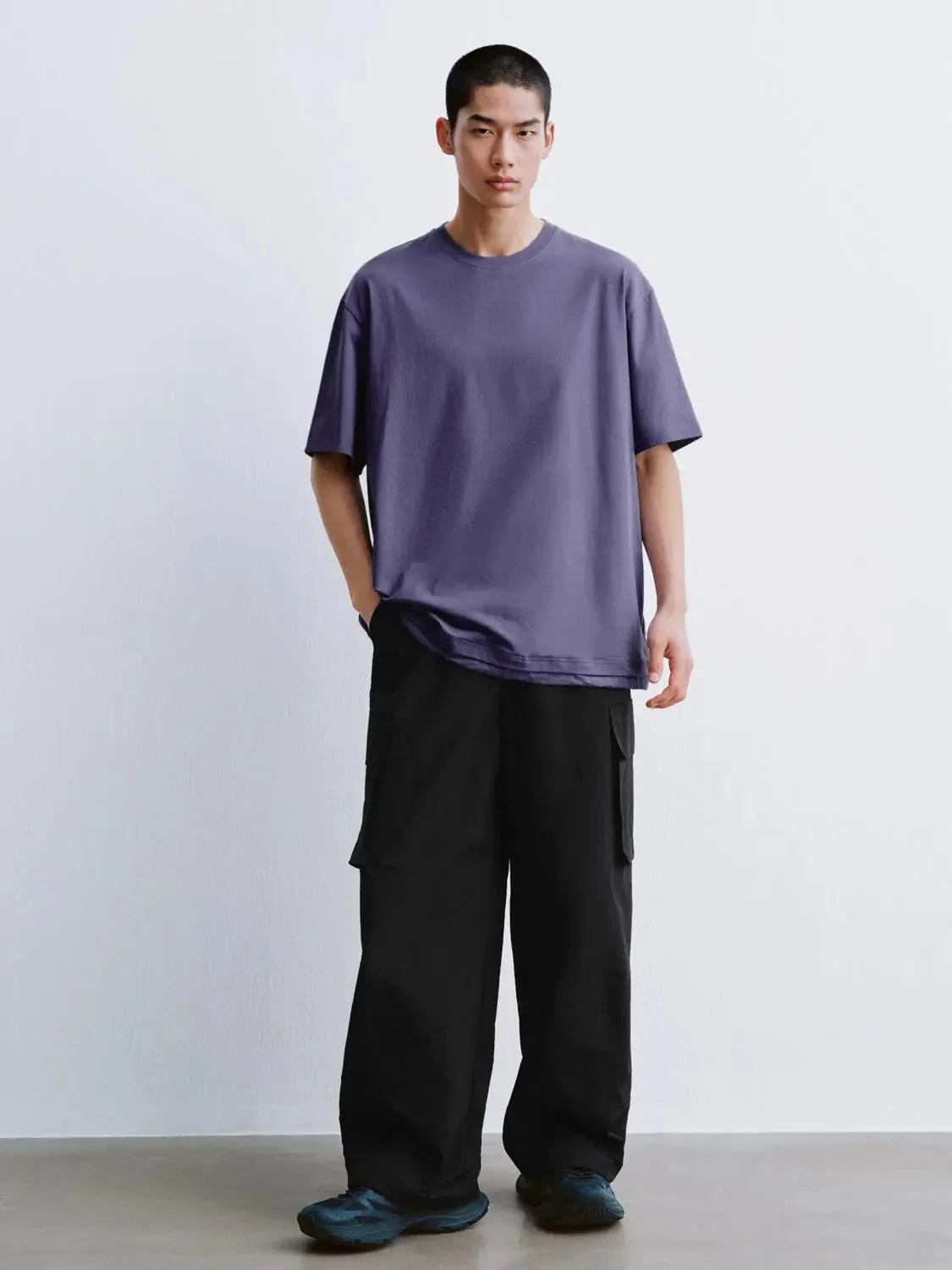 7246-cotton-blend-relaxed-crew-neck-casual-t-shirts-4.webp Cotton Blend Relaxed Crew Neck Casual T Shirts