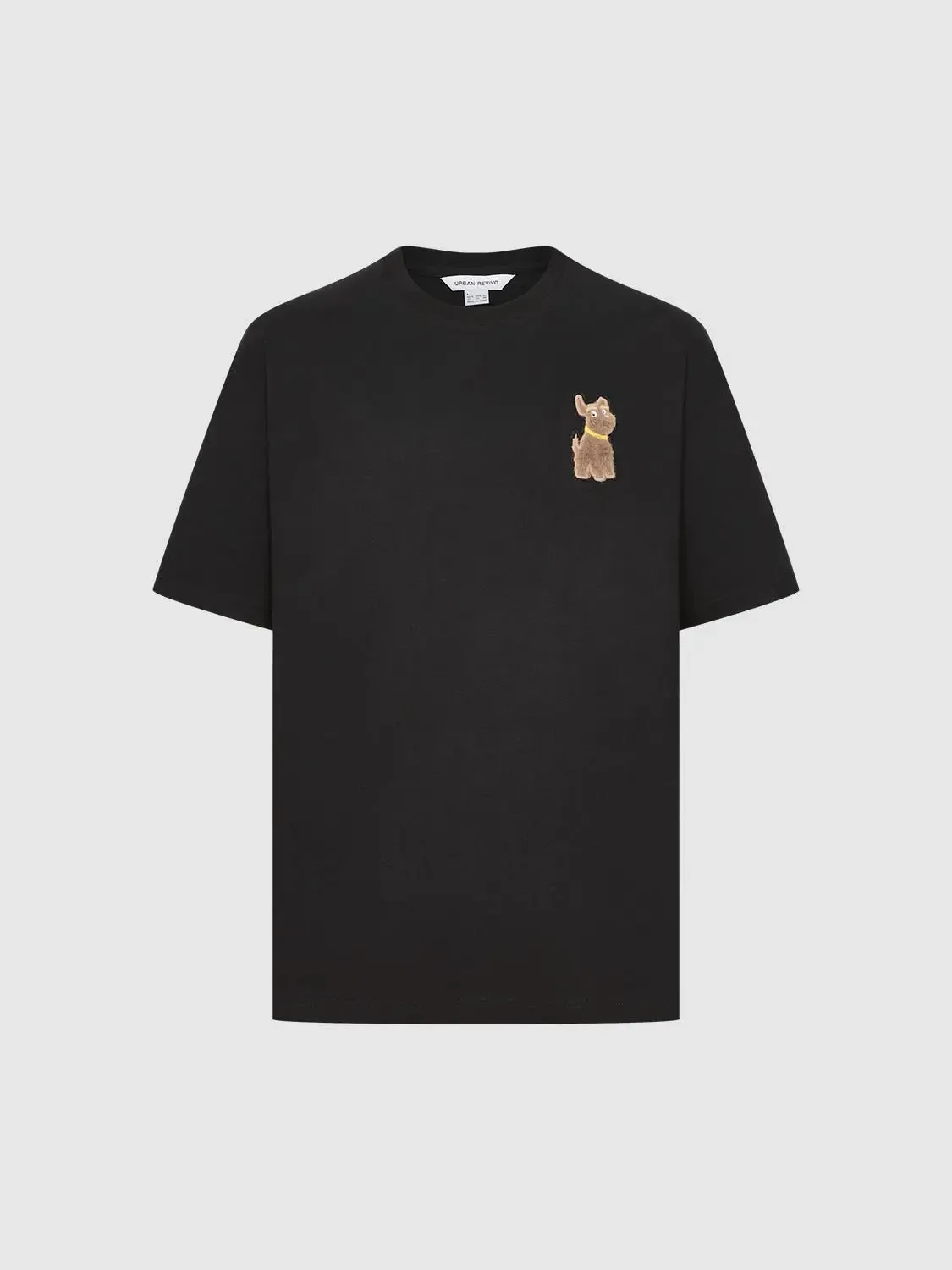Cotton Teddy Bear Patch Relaxed Fit T Shirt