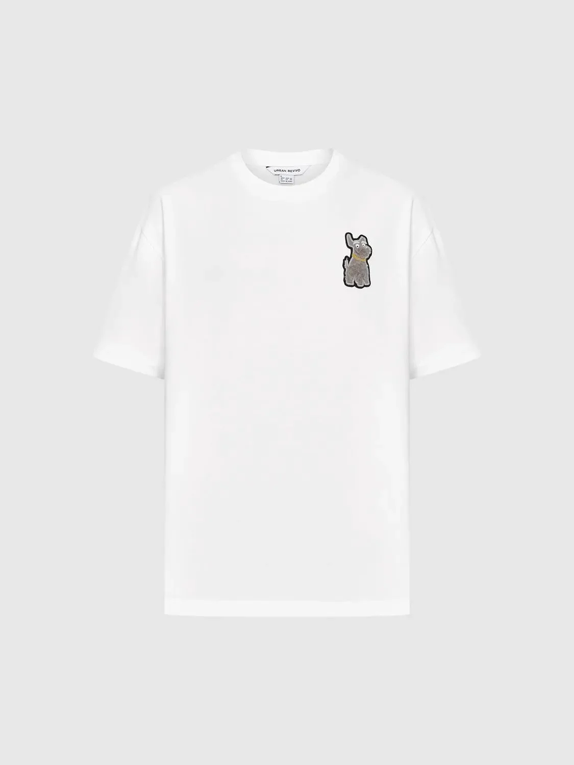 Cotton Teddy Bear Patch Relaxed Fit T Shirt