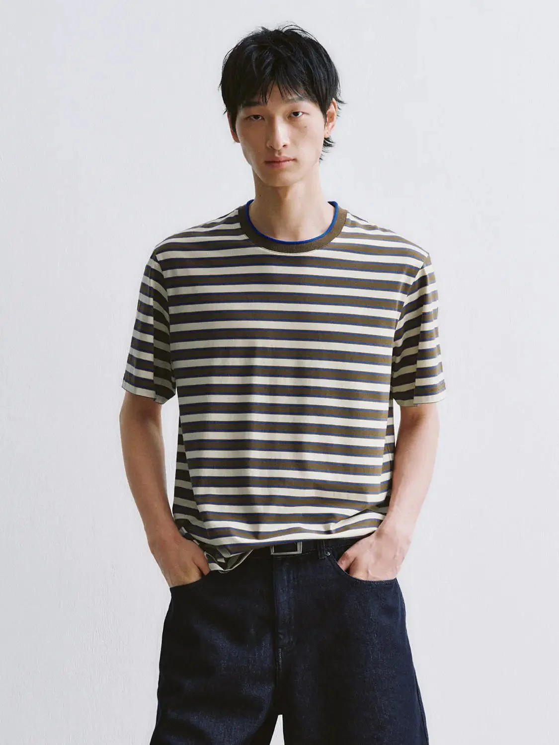 7307-lightweight-striped-cotton-crew-neck-t-shirts-1.webp Lightweight Striped Cotton Crew Neck T Shirts