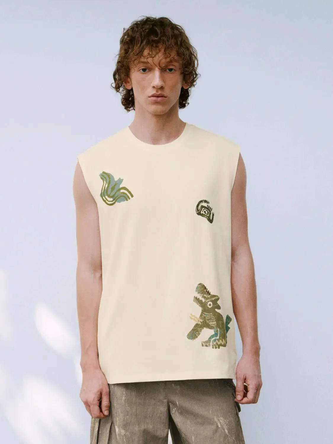 7313-cotton-printed-with-dinosaur-motif-tank-top-9.webp Cotton Printed With Dinosaur Motif Tank Top